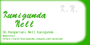 kunigunda nell business card